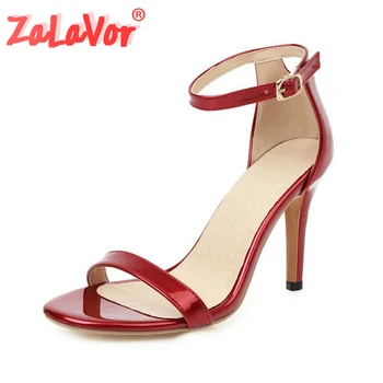 ZALAVOR Summer Women Sandals Shoes Sexy Thin High Heels Metal Buckle Shoes Women Fashion Solid Color Lady Footwear Size 34-43 
ZALAVOR Summer Women Sandals Shoes Sexy Thin High Heels Metal Buckle Shoes Women Fashion Solid Color Lady Footwear Size 34-43