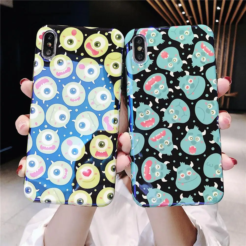 Funny Cartoon Cute Lovely Monster Dots Phone Case For iPhone X 8 7 6 6s plus XS 11 Pro Max XR Grip Holder Stand Back Cover Coque 
Funny Cartoon Cute Lovely Monster Dots Phone Case For iPhone X 8 7 6 6s plus XS 11 Pro Max XR Grip Holder Stand Back Cover Coque