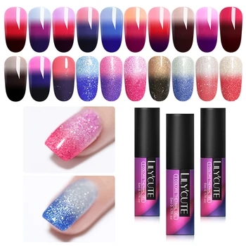 LILYCUTE 3-layers Glitter Color Changing Thermal Gel Polish Soak Off Nail Art UV Gel Varnish Nail Art Gel Polish
LILYCUTE 3-layers Glitter Color Changing Thermal Gel Polish Soak Off Nail Art UV Gel Varnish Nail Art Gel Polish