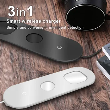B334 3 in 1 Wireless Charger Elegant Watch Comfortable Pad Qi Fast Charging Dock Element for iWatch iPhone Airpods
B334 3 in 1 Wireless Charger Elegant Watch Comfortable Pad Qi Fast Charging Dock Element for iWatch iPhone Airpods