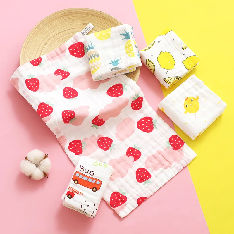 5pcs/lot 100% Cotton Baby Towels Handkerchief Square Fruit Pattern Towel Wipe Cloth Baby Stuff for Newborns 25x50cm
5pcs/lot 100% Cotton Baby Towels Handkerchief Square Fruit Pattern Towel Wipe Cloth Baby Stuff for Newborns 25x50cm