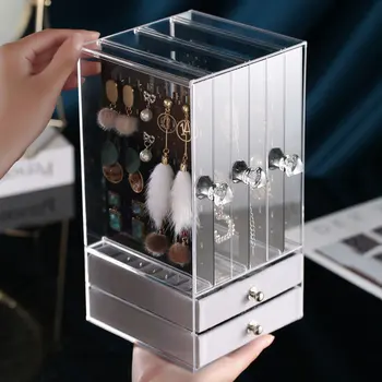Jewelry Box Necklace Earrings Ear Stud Storage Box Large Capacity Showing Stand Shelf Jewelry Box in
Jewelry Box Necklace Earrings Ear Stud Storage Box Large Capacity Showing Stand Shelf Jewelry Box in