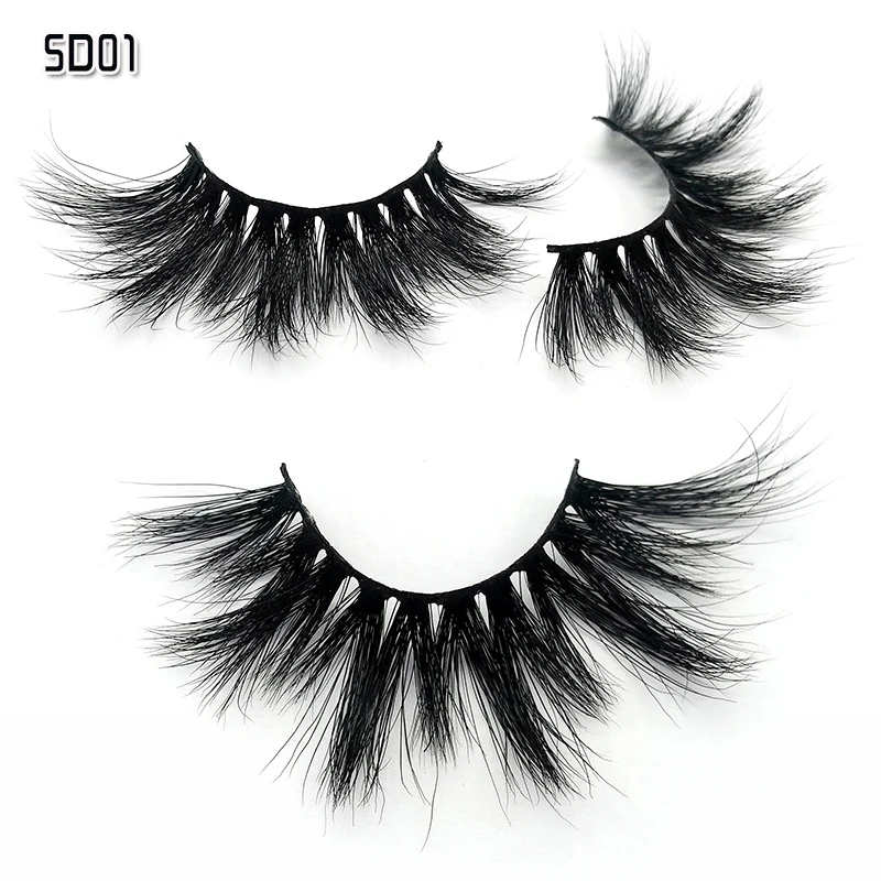

25mm 5d Mink Eyelashes Criss-cross Strands Cruelty Free Mink Lashes Soft Dramatic Eye lashes Makeup