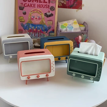 GIANTEX ins Cute TV Tissue Box Multi Fuction Mobile Phone Holder Candy Kitchen Color Storage Rack Adorable Home Desk Decoration 
GIANTEX ins Cute TV Tissue Box Multi Fuction Mobile Phone Holder Candy Kitchen Color Storage Rack Adorable Home Desk Decoration