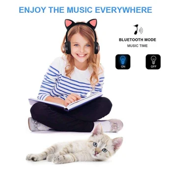 LED Cat Ear Noise Cancelling Headset Wireless Bluetooth Headset Colorful Light Folding Subwoofer Headset Young People Kids
LED Cat Ear Noise Cancelling Headset Wireless Bluetooth Headset Colorful Light Folding Subwoofer Headset Young People Kids