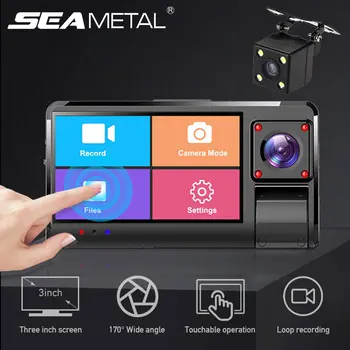 FHD Touch Screen Dash Cam 3inch 3 Lens Car Camera 170 Degrees Wide Angle Monitor Car DVR 1080P Recorder Dash Camera Registrar
FHD Touch Screen Dash Cam 3inch 3 Lens Car Camera 170 Degrees Wide Angle Monitor Car DVR 1080P Recorder Dash Camera Registrar