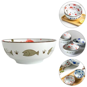 1pc Stylish Chic Printed Salad Bowl Ceramic Bowl for Restaurant
1pc Stylish Chic Printed Salad Bowl Ceramic Bowl for Restaurant