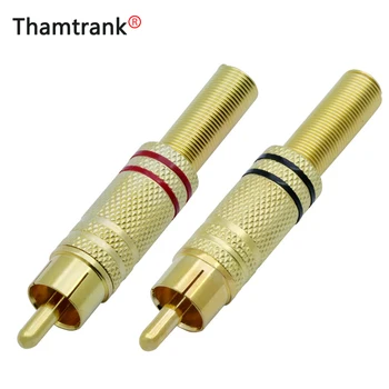 100pcs/lot RCA Male Plug Soldering Wire Connector with Spring Gold Tone RCA Connector Gold Plated Speaker Plug Jack Red+Black
100pcs/lot RCA Male Plug Soldering Wire Connector with Spring Gold Tone RCA Connector Gold Plated Speaker Plug Jack Red+Black