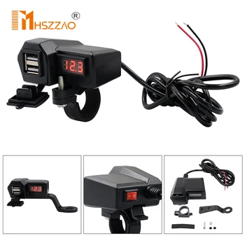 10-24V Motorcycle Mobile Phone Charger Dual USB With Cigarette Lighter With voltage Display Table Modified Accessories
10-24V Motorcycle Mobile Phone Charger Dual USB With Cigarette Lighter With voltage Display Table Modified Accessories