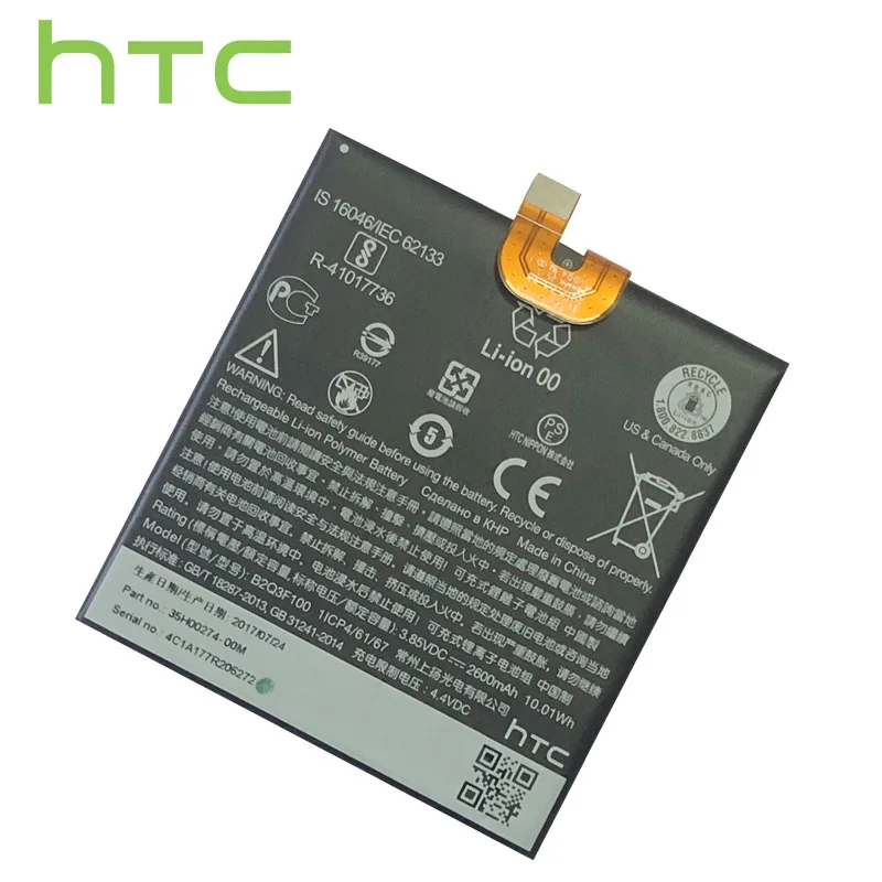 Оригинальный аккумулятор 2600 мАч B2Q3F100 для HTC U11 life мобильный телефон|Аккумуляторы