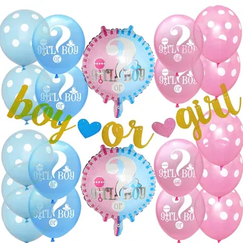 Boy or Girl Banner and Balloons Paper Flower Ball Pregnancy Announcement Gender Reveal Party Pack Baby Shower Decorations Set
Boy or Girl Banner and Balloons Paper Flower Ball Pregnancy Announcement Gender Reveal Party Pack Baby Shower Decorations Set
