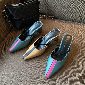 MLJUESE 2020 women slippers Soft cow leather Rome style summer square toe mixed colors sandals party dress wedding
MLJUESE 2020 women slippers Soft cow leather Rome style summer square toe mixed colors sandals party dress wedding