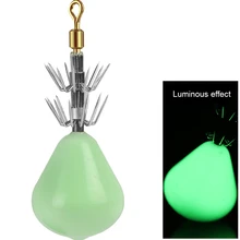 60g Luminous Swivel Squid Jigs Hook Cuttlefish Fishing Artificial Lure Soft Rubber Octopu Hook Bait Fishhook Fishing Accessories
60g Luminous Swivel Squid Jigs Hook Cuttlefish Fishing Artificial Lure Soft Rubber Octopu Hook Bait Fishhook Fishing Accessories
