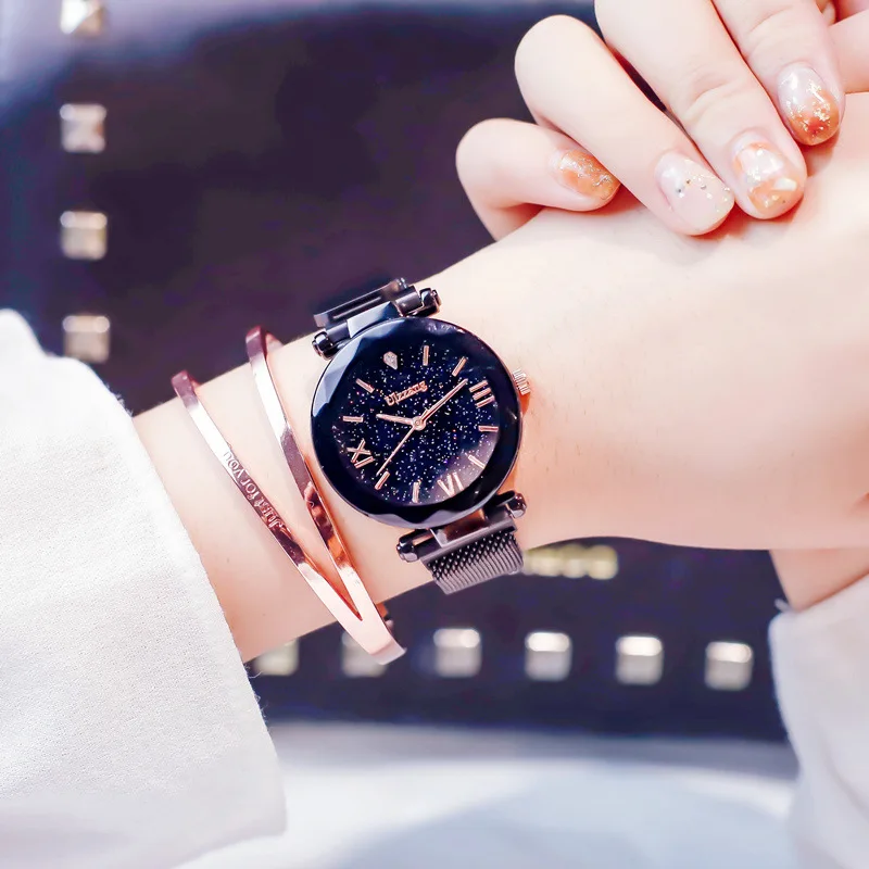 Женские наручные часы Ulzzang стильные креативные повседневные фиолетовые