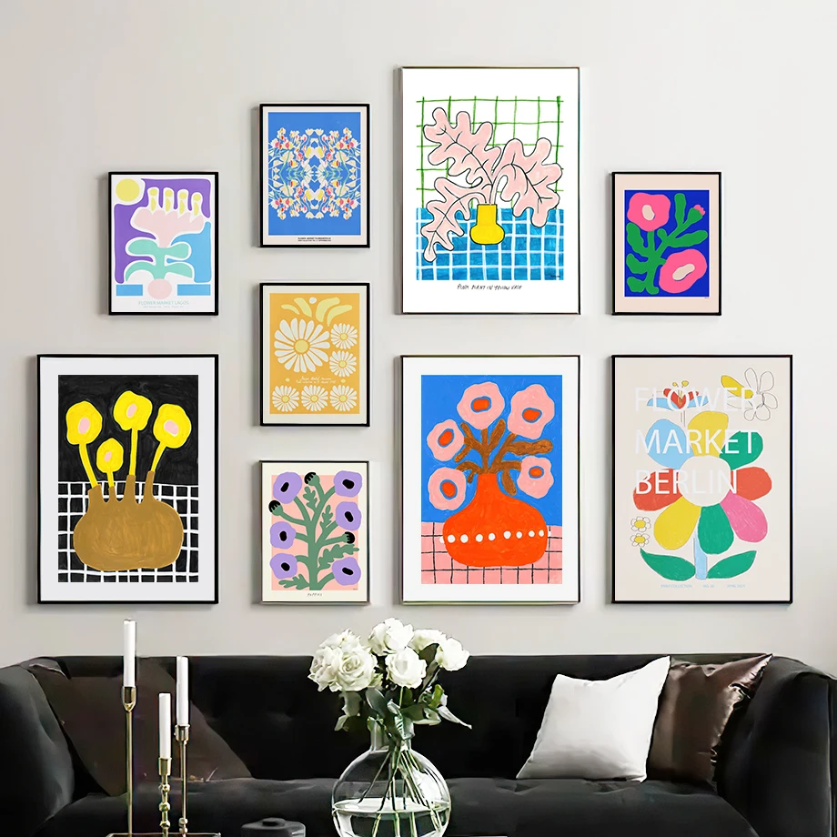 Color Flower Market Minimalist Wall Art Canvas Painting Nordic Posters And Prints Abstract Wall Pictures For Living Room Decor
Color Flower Market Minimalist Wall Art Canvas Painting Nordic Posters And Prints Abstract Wall Pictures For Living Room Decor