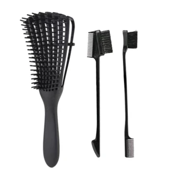 Detangling Brush For Hair-Detangler For Afro America 3A to 4C Kinky Wavy, Curly, Detangle Easily with Wet / Dry