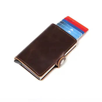 2019 Men Leather Aluminum Wallet Pocket ID Card Holder RFID Blocking Mini Magic Wallet Automatic Pop Up Credit Card Coin
2019 Men Leather Aluminum Wallet Pocket ID Card Holder RFID Blocking Mini Magic Wallet Automatic Pop Up Credit Card Coin