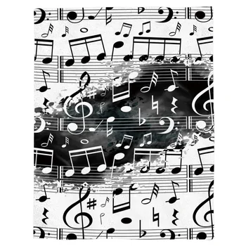 Note Music Black White Watercolor Splash Throw Blanket Portable Flannel Blanket Hotel/Sofa/Office/Plane Travel Blankets for Beds
Note Music Black White Watercolor Splash Throw Blanket Portable Flannel Blanket Hotel/Sofa/Office/Plane Travel Blankets for Beds