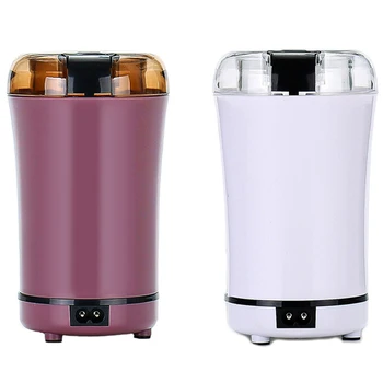 Electric Coffee Grinder Mini Kitchen Salt Pepper Grinder Powerful Spice Nuts Seeds Coffee Bean Grind Machine-Purple -White Eu Pl 
Electric Coffee Grinder Mini Kitchen Salt Pepper Grinder Powerful Spice Nuts Seeds Coffee Bean Grind Machine-Purple -White Eu Pl