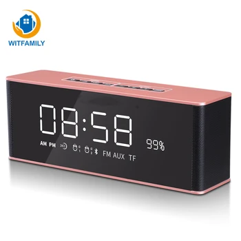 Led Display Modern Mirror Display Digital Alarm Clock Bluetooth Speaker Radio Wireless Call Snooze Function Table Clock
Led Display Modern Mirror Display Digital Alarm Clock Bluetooth Speaker Radio Wireless Call Snooze Function Table Clock