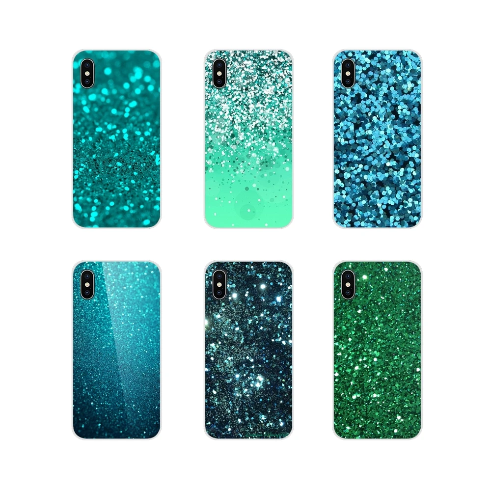 Covers For Huawei G7 G8 P8 P9 P10 P20 P30 Lite Mini Pro P Smart Plus 2017 2018 2019 Aqua Silver Green Mint Glitter Bling Sparkle | Мобильные