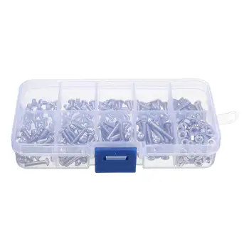 1 box M3 Hex Screw Nuts Bolt Cap Socket Assortment Kit Stainless Steel Screws Round Head Screw Boxed Box
1 box M3 Hex Screw Nuts Bolt Cap Socket Assortment Kit Stainless Steel Screws Round Head Screw Boxed Box