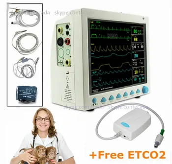

CMS8000 VET Veterinary Patient Monitor Capnograph Vital Signs 7 parameter +ETCO2 ICU