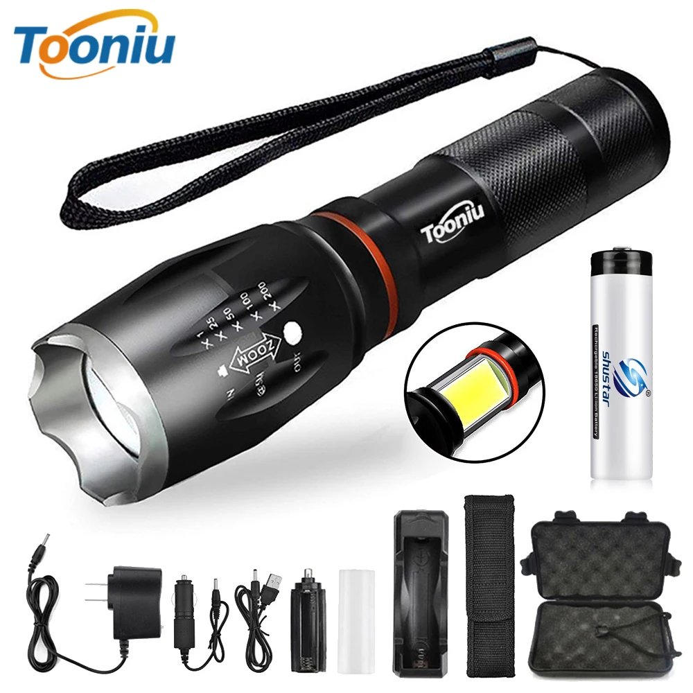Glare LED Flashlight COB Side work light Zoomable LED Torch 6 lighting modes Tail magnet Adsorbable For camping, cycling, etc.
Glare LED Flashlight COB Side work light Zoomable LED Torch 6 lighting modes Tail magnet Adsorbable For camping, cycling, etc.