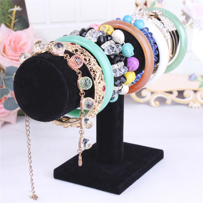 Portable Velvet Leather Bracelet Bangle Necklace Display Stand Holder Watch Jewelry Organizer T-Bar Rack
Portable Velvet Leather Bracelet Bangle Necklace Display Stand Holder Watch Jewelry Organizer T-Bar Rack