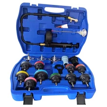 18 Pcs מים טנק דליפת בוחן מים טנק זיהוי כלי נוזל קירור נוזל לרדיאטור החלפת מילוי עם מד לחץ(China)