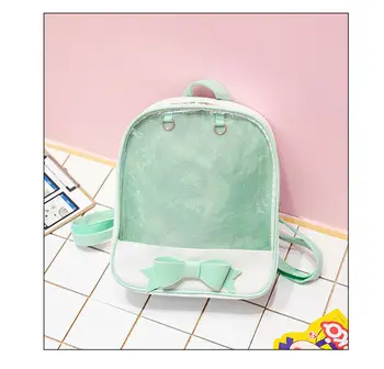 Clear Transparent Women Backpack Cute Bow Bags For School Mini Black School Bags For Teenage Girls arrival Bookbag
Clear Transparent Women Backpack Cute Bow Bags For School Mini Black School Bags For Teenage Girls arrival Bookbag