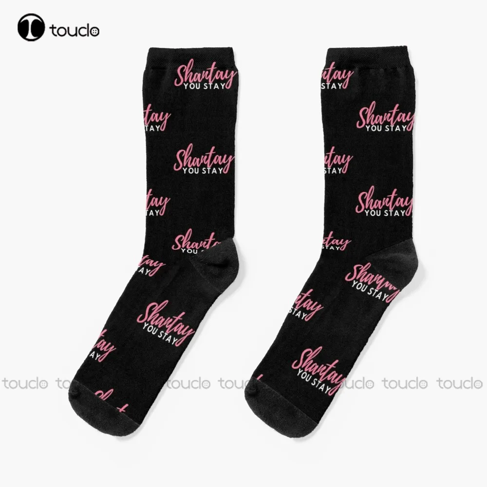 

Shantay You Stay Socks Womens Boot Socks Personalized Custom Unisex Adult Teen Youth Socks 360° Digital Print Fashion New