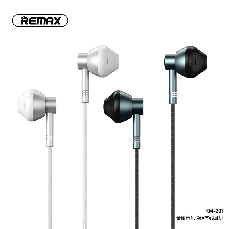 remax in ear headphone metal music call wired earphone 3.5mm drive-by-wire Strong compatibility Wearing comfort 
remax in ear headphone metal music call wired earphone 3.5mm drive-by-wire Strong compatibility Wearing comfort