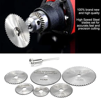 1 Set Cutting Discs Mandrel HSS Rotary Circular Saw Blades Tool Cutoff Accessory S7 #5
1 Set Cutting Discs Mandrel HSS Rotary Circular Saw Blades Tool Cutoff Accessory S7 #5