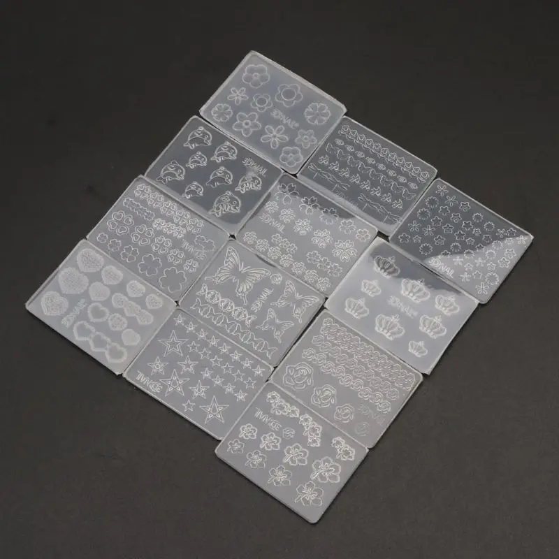 12Pcs Mini Size Nail Art Silicone Mold Leaves Flower Animals Template Acrylic Gel Tools Resin Mold Jewelry Making Tools
12Pcs Mini Size Nail Art Silicone Mold Leaves Flower Animals Template Acrylic Gel Tools Resin Mold Jewelry Making Tools