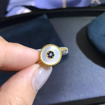 UMGODLY High Quality Fahsion Ring Yellow Gold Color Lucky Eye Ring with Mother of Pearl Blue Zircon Stones Women Brand Jewelry
UMGODLY High Quality Fahsion Ring Yellow Gold Color Lucky Eye Ring with Mother of Pearl Blue Zircon Stones Women Brand Jewelry
