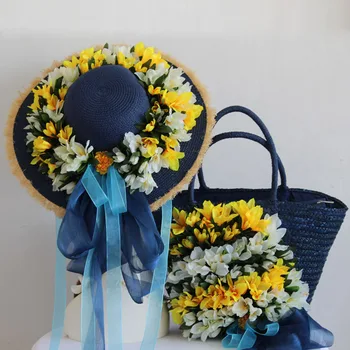 Casual Summer Vacation Tote Handbag Hat Suit Women Fashion Rose Flower Straw Beach Bag Bohemia Style Photograph Original Design
Casual Summer Vacation Tote Handbag Hat Suit Women Fashion Rose Flower Straw Beach Bag Bohemia Style Photograph Original Design