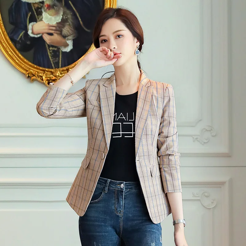 Korean-style Fashion Spring And Autumn New Style Students CHIC-Style Retro Plaid Small Suit Coat Women's Short Leisure Suit
Korean-style Fashion Spring And Autumn New Style Students CHIC-Style Retro Plaid Small Suit Coat Women's Short Leisure Suit