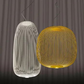 Modern Pendant Lamp Replica Foscarini Spokes 1/2 Pendant lights LED Cage hanging lamp Kitchen Light Fixture Dining Room lighting
Modern Pendant Lamp Replica Foscarini Spokes 1/2 Pendant lights LED Cage hanging lamp Kitchen Light Fixture Dining Room lighting