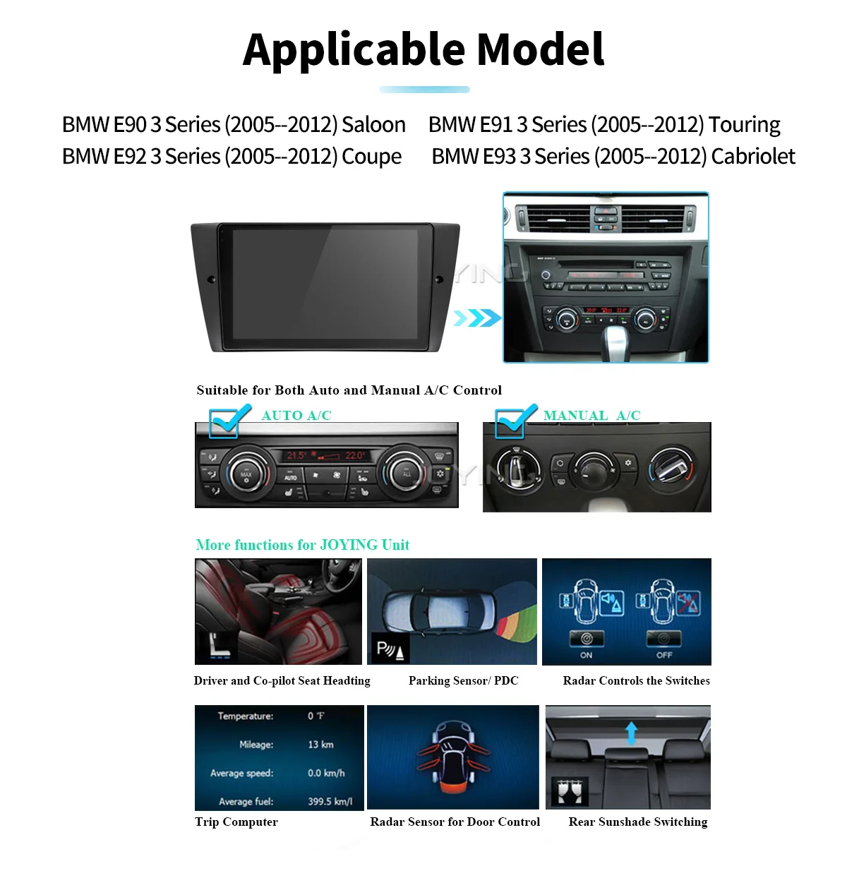 Flash Deal 9" Octa Core Android Car GPS Radio with DSP/Mirror Link For BMW E90 E91 E92 E93 2005-2012 No DVD Car Auto Stereo WIFI Bluetooth 2