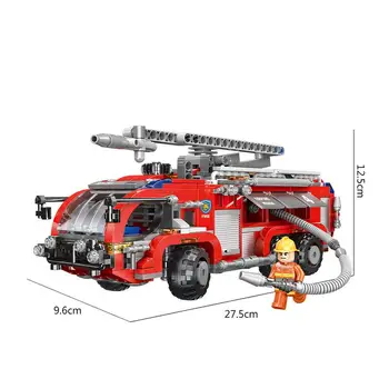 City Series The Airport Fire Truck Set Building Blocks Bricks Kids Toys Compatible Birthday Gifts Xingbao 03028
City Series The Airport Fire Truck Set Building Blocks Bricks Kids Toys Compatible Birthday Gifts Xingbao 03028