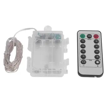 5m 50 LED Silver Wire String Light Fairy Lamp 3AA Battery Box With Remote Control Christmas Outdoor Decoration
5m 50 LED Silver Wire String Light Fairy Lamp 3AA Battery Box With Remote Control Christmas Outdoor Decoration