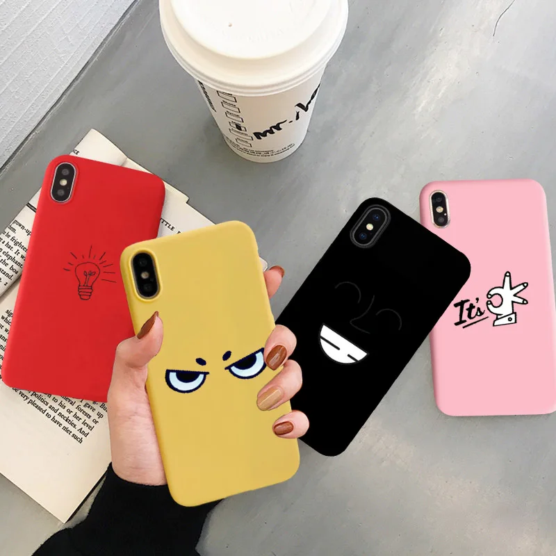 JAMULAR Funny Face Pattern Phone Case For iPhone 7 XS MAX XR X 8 6 6s Plus Cute Eyes Soft Silicone Back Cover For iPhone X Coque
JAMULAR Funny Face Pattern Phone Case For iPhone 7 XS MAX XR X 8 6 6s Plus Cute Eyes Soft Silicone Back Cover For iPhone X Coque