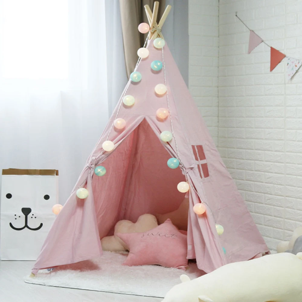 Children's Tent Kids Outdoor Game Entertainment House Canvas Original Triangle Teepee Portable Foldable Lace Cartoon Baby Tents
Children's Tent Kids Outdoor Game Entertainment House Canvas Original Triangle Teepee Portable Foldable Lace Cartoon Baby Tents
