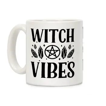 Witch Vibes White 11 Ounce Ceramic Coffee Mug
Witch Vibes White 11 Ounce Ceramic Coffee Mug