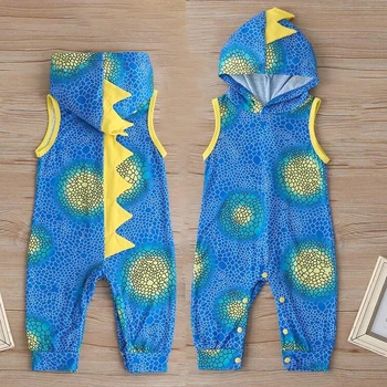 New Baby Boy Girl Clothes Cute 3D Dinosaur Costume Rompers Warm Summer Cotton Sleeveless Hooded Romper Playsuit Infant Clothing
New Baby Boy Girl Clothes Cute 3D Dinosaur Costume Rompers Warm Summer Cotton Sleeveless Hooded Romper Playsuit Infant Clothing