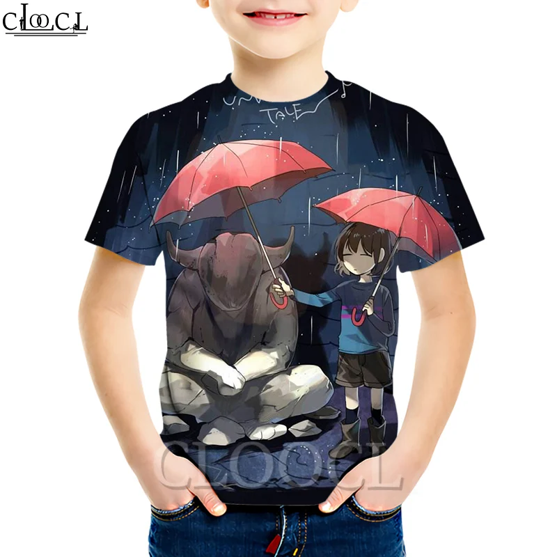 Фото CLOOCL Newest Kids Games Undertale T Shirt Boy Girl Summer Fashion 3D Print Classic Cute Hot Selling Casual Tees Baby Tops  Мать | Сочетающаяся одежда для семьи (4001254827585)