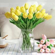 20Pcs Artificial Flowers Fake Tulip Bouquet Real Touch Faux Tulip Latex Material For Home Garden Wedding Party Floral Decor
20Pcs Artificial Flowers Fake Tulip Bouquet Real Touch Faux Tulip Latex Material For Home Garden Wedding Party Floral Decor