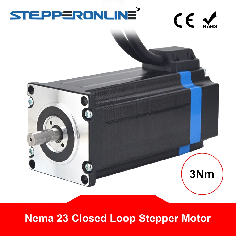 Nema 23 Closed Loop Stepper Motor 3Nm Encoder Motor 1000CPR Hybrid Nema23 Closed Loop Servo Motor & 1.7M Extension Cable
Nema 23 Closed Loop Stepper Motor 3Nm Encoder Motor 1000CPR Hybrid Nema23 Closed Loop Servo Motor & 1.7M Extension Cable