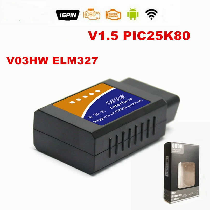 High Quality WiFi Elm 327 V1.5 V03HW Auto Fault Diagnostic Scanner Interface Elm 1.5 OBDII Vehicle Scan Supports OBDII Protocols
High Quality WiFi Elm 327 V1.5 V03HW Auto Fault Diagnostic Scanner Interface Elm 1.5 OBDII Vehicle Scan Supports OBDII Protocols